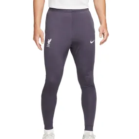 LIVERPOOL FC STRIKE THIRD MEN'S NIKE DRI-FIT FOOTBALL TRACK PANTS GREY
