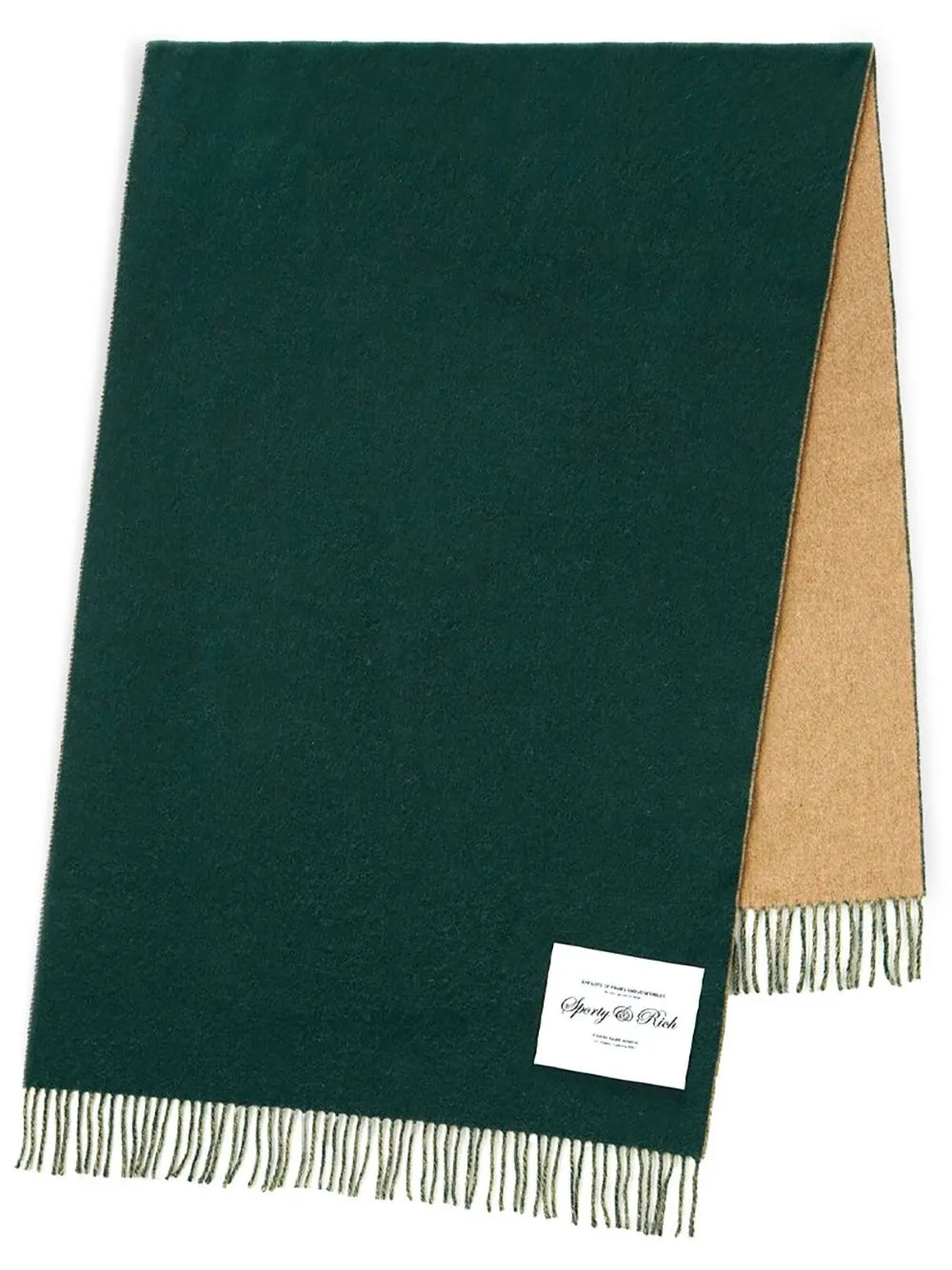 Script logo-patch scarf